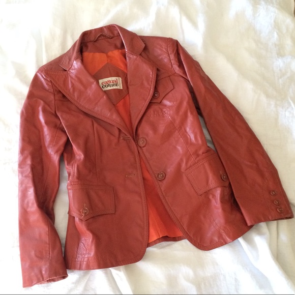 Jackets & Blazers - Vintage 1970s Leather Jacket